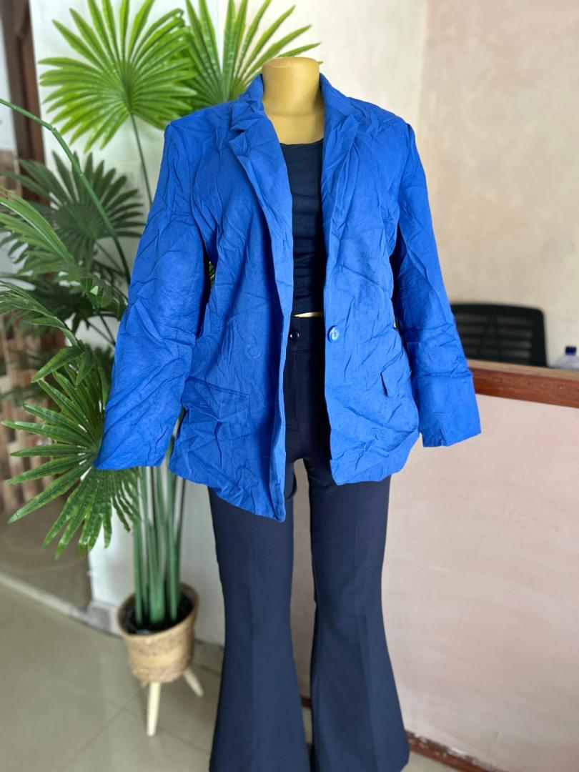 veste femme bleu